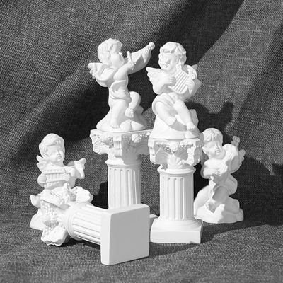 European-style retro Roman column sculpture ornaments for home living room, entrance hall, wine cabinet, model room, decorative art table ornaments