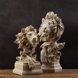 Nordic Modern Soft Furnishings Crafts Simple Lion Sculpture Ornaments Animal Artwork Home Decor Living Room