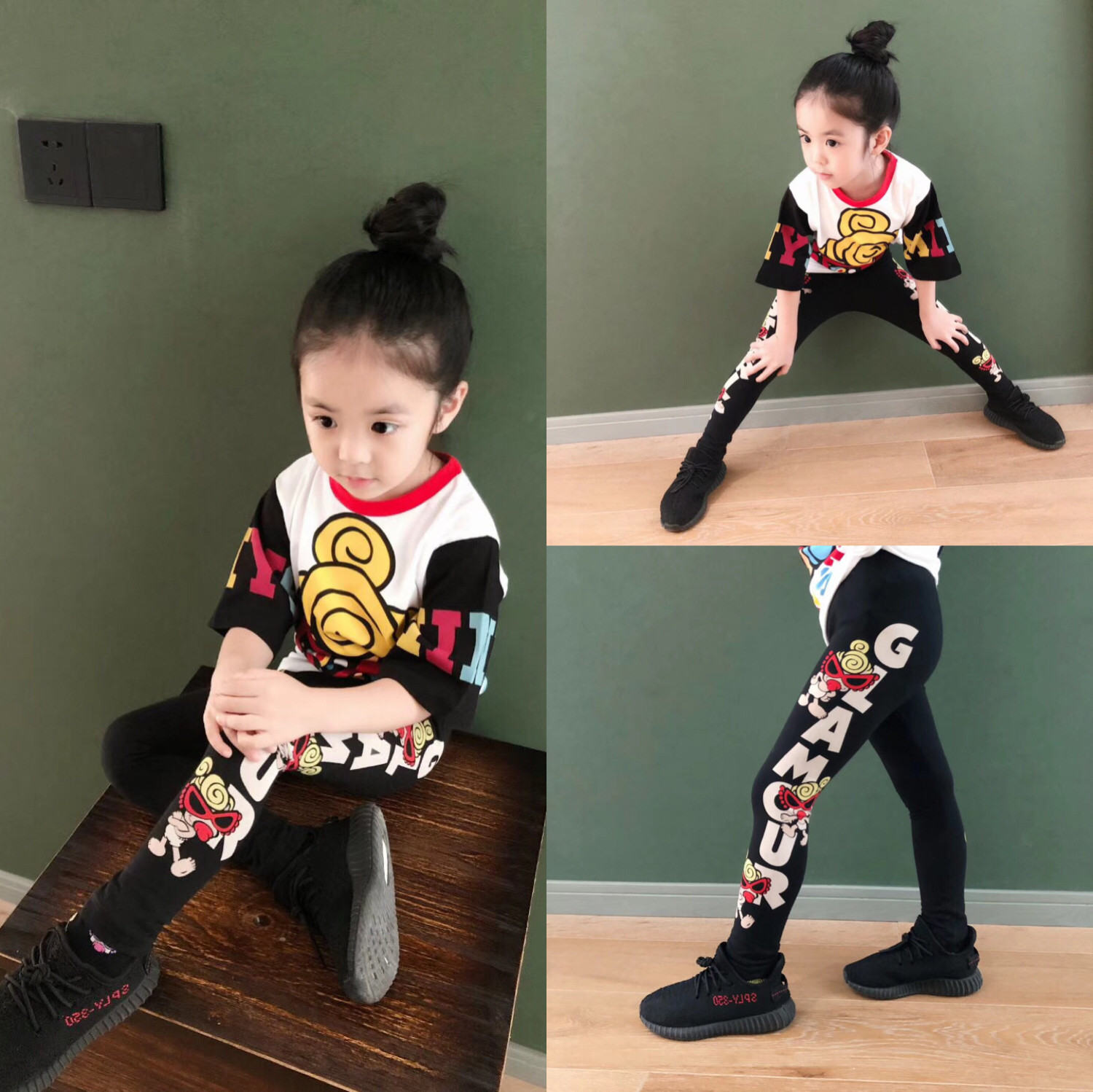 Girl's inside lap pants autumn and winter gush outside wearing pants winter clothing 2022 new internet red tides The Korean version of the female baby