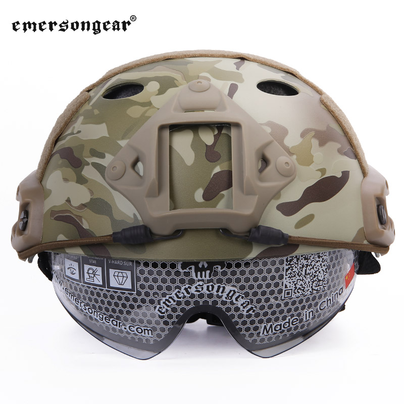 Love Merson EmersongearFAST Safety Helmet Protection Goggle version PJ Tactical Safety Helmet Camouflage Safety Helmet