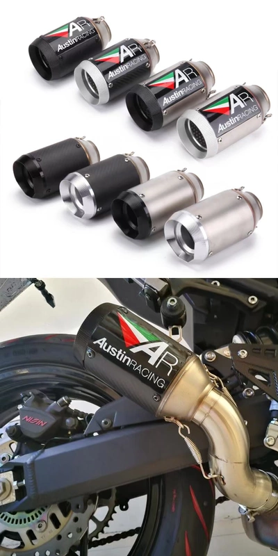Xe máy sửa đổi ống xả Honda CBR1000K7K8 AR / Z800 ZX6R đường ống vạn năng - Ống xả xe máy