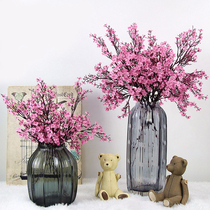 White Artificial Flowers Cherry Blossoms Gypsophila Fake Pla