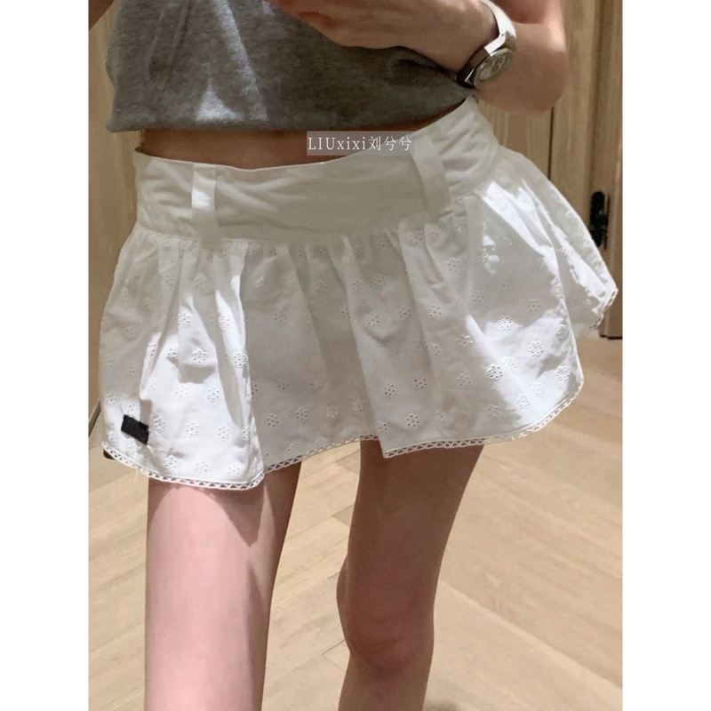 6/30 ~ Ngvy Pure Desire Lace Trim Letter Patchwork Hollow Lace Mini Skirt Short Skirt for Women 26 6/30 ~ Ngvy Pure Desire Lace Trim Letter Patchwork Hollow Lace Mini Skirt Short Skirt for Women 26