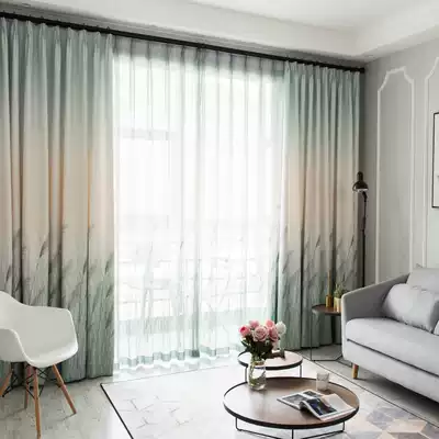 Curtains finished products Simple modern bedroom fresh living room new pastoral shading light luxury literary Nordic style curtains