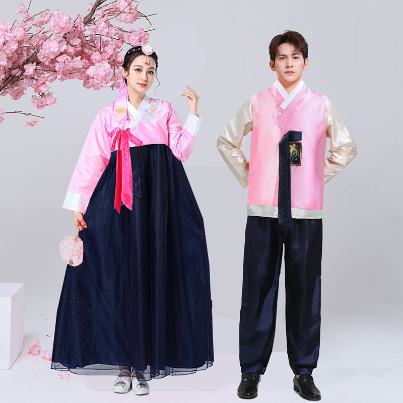 Women's Korean Traditional Court Wedding Attire, Daily Performance Attire, Men's Korean Ethnic Dance Costumes, Parent-Child Outfits, Couple Outfits