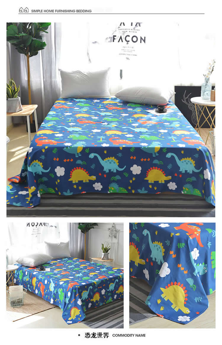 100% cotton một mảnh khăn trải giường bông khăn trải giường đơn 1,5 1,2m ký túc xá Giường đôi 1.8m2.0 - Khăn trải giường drap trải giường