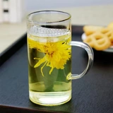 Стеклянный зеленый чай, чайная чашка, мундштук для офиса, увеличенная толщина
