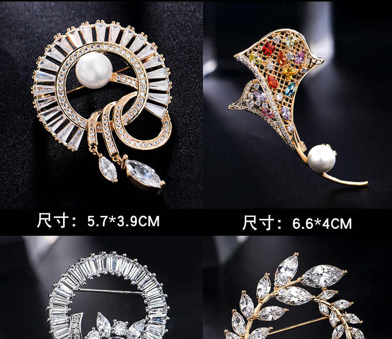 Trâm nữ pin nhỏ Hàn Quốc thời trang sang trọng không khí chất lượng trâm cài cố định huy hiệu