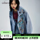 Split silk LIEBOFeng original design 2024 spring loose BF lazy style embroidered rivet denim jacket for women