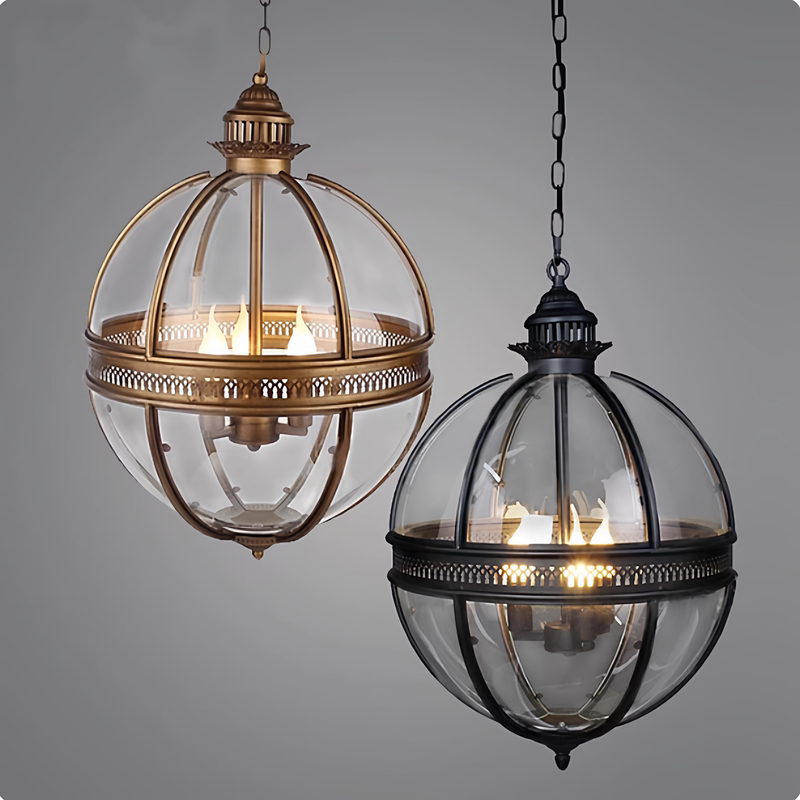 Cross-Border American Retro Industrial Style Victorian Era Living Room Bedroom Dining Room Cafe Round Glass Chandelier Cross-Border American Retro Industrial Style Victorian Era Living Room Bedroom Dining Room Cafe Round Glass Chandelier