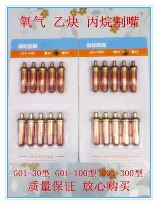 National Standard G01-30 100 Acetylene Ring Cutting Nozzle Propane Liquefaction Cutting Nose Manual Cutting Gun Cutting Nose