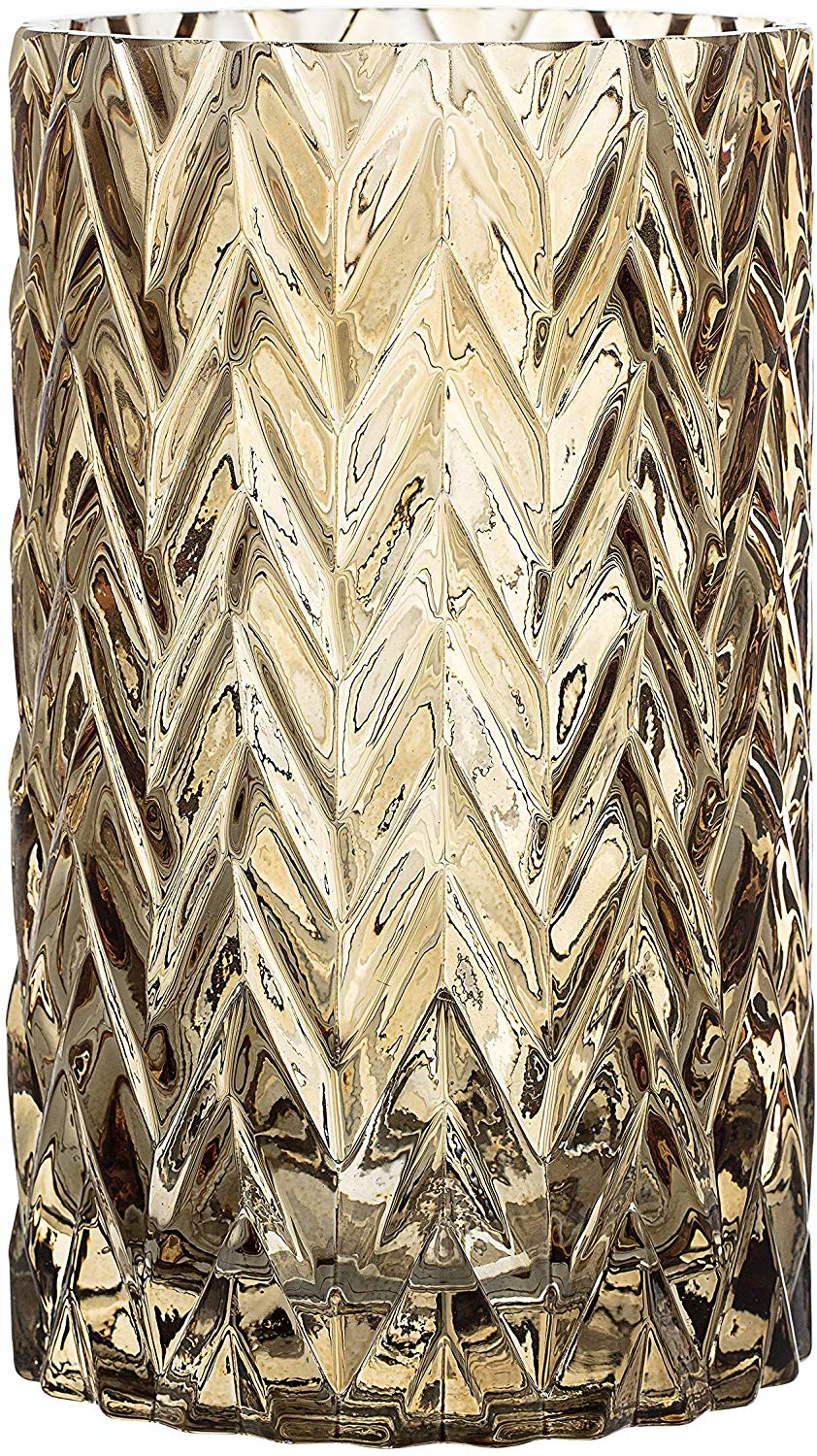 Bloomingville Etched Glass Vases Brown Vases Decorative Swing Pieces