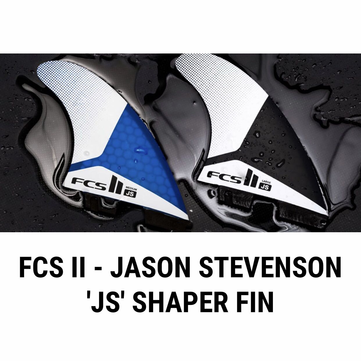 Surfboard tail rudder FIN FINS FCS II JS TRI-QUAD FINS