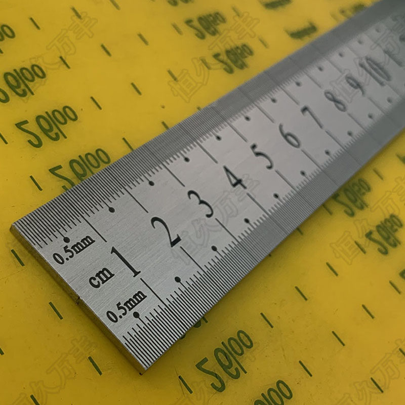 50cm cm steel ruler ruler thickened hard ruler high precision ruler stainless steel ruler 30x2 direct sales forever Wanfeng