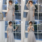 Летнее платье подружки невесты, длинное вечернее платье