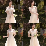 Зимнее длинное платье подружки невесты для школьников, коллекция 2023, средней длины, длина макси