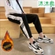 Quần thể thao nữ mùa thu và mùa đông lỏng lẻo quần siêu lửa hip hop cô gái lạ cộng với quần nhung dày thường xuyên quần áo vintage