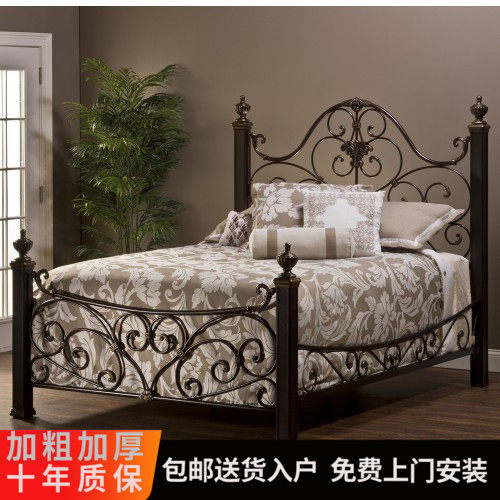 European Wrought iron bed Princess bed 1 2m bed Iron frame bed 1 51 8m double bed Single bed Vintage iron bed frame