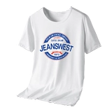 Шелковая летняя футболка с коротким рукавом для отдыха, круглый воротник