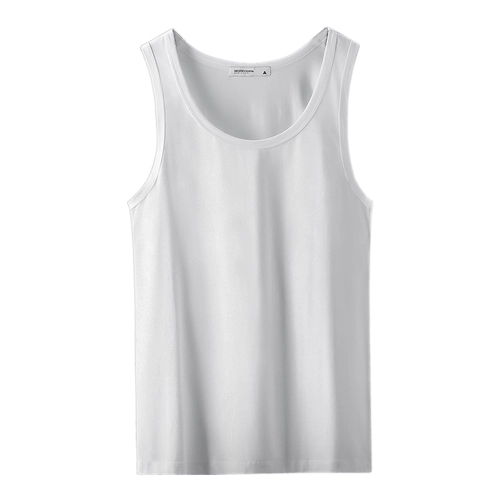 Мужской шелковый жилет, летняя дышащая быстросохнущая спортивная футболка без рукавов