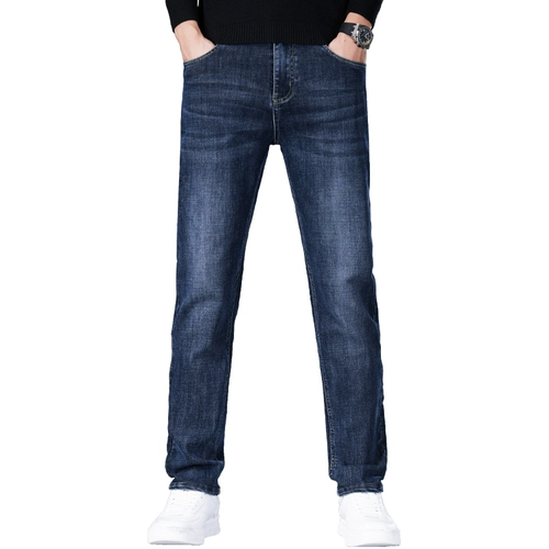 Демисезонные джинсы, универсальные штаны, повседневные брюки, свободный прямой крой