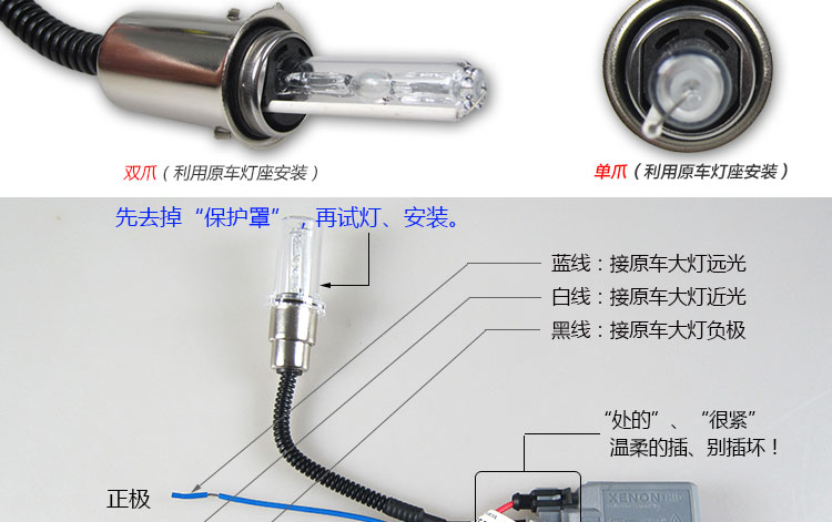 Đá thanh xe máy xenon ánh sáng xenon bóng đèn tái trang bị bộ 12v35w siêu sáng chói 55W xa gần ánh sáng 75W đèn xe wave 110