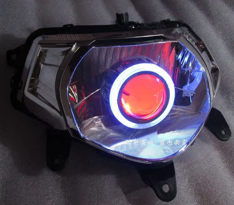 Wuyang Honda WH125T-5 Lens Hi-Refit Lens Angel Devil Eye Xenon Light Headlight hội - Đèn HID xe máy đèn pha xe máy wave