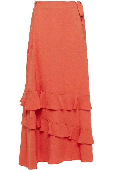 Vanessa Cocchiaro Emmeline, a long dress in satin crepe on the lotus leaves