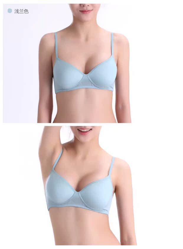 Fimage có một chiếc áo lót không viền lụa siêu mỏng 100% đồ lót cô gái bằng lụa mà không cần áo ngực ngủ áo bra đẹp