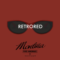 Montma American retro red high face Camping sunglasses womens ultra-light anti-UV drive Moto sunglasses