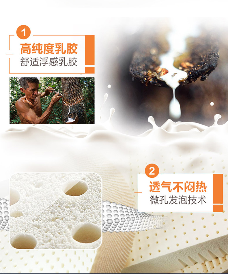 Fort Xi cao su thiên nhiên mùa xuân nệm Simmons nền kinh tế 1.8m 1.5m 1.2m dừa cọ nệm cứng kép - Nệm nệm gấp 3