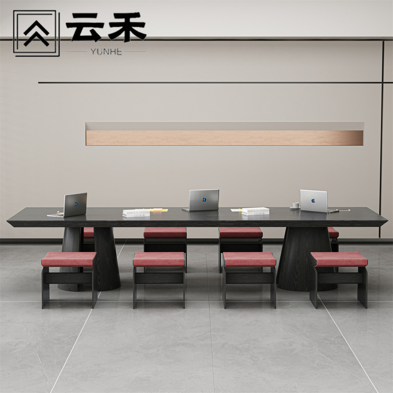 Modern Sales Office Leisure Long Table Hotel Lobby Reception Area Reading Table and Chair Set Library Mezzanine Tea Table Modern Sales Office Leisure Long Table Hotel Lobby Reception Area Reading Table and Chair Set Library Mezzanine Tea Table