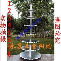 Baking tools new thickened 8-layer single-column aluminum alloy birthday cake shelf shelf for wedding shop