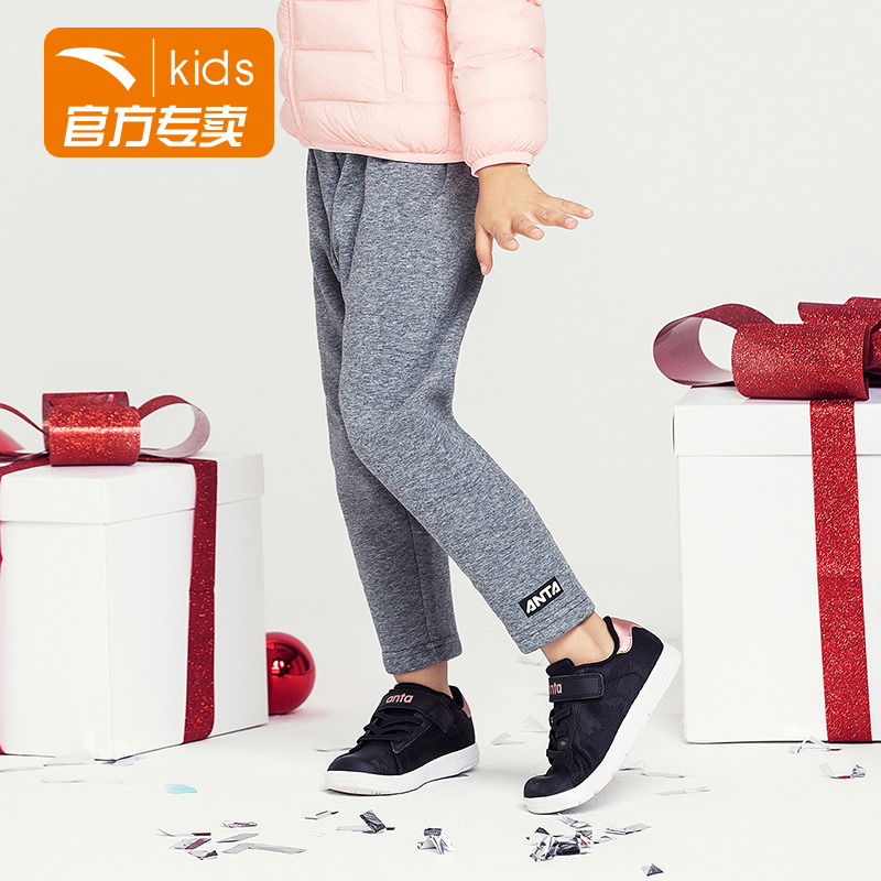 Anta Childrens Quần 2020 mới bé gái thể thao Casual Pants 5-8 tuổi công chúa quần