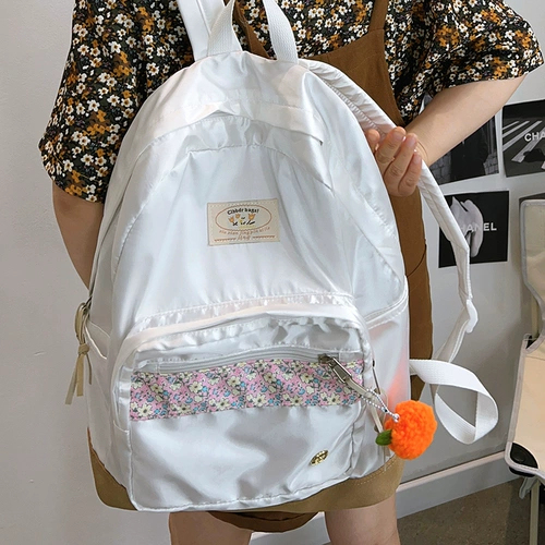 Оригинальный ранец, японская сумка через плечо для школьников, брендовый универсальный рюкзак, Южная Корея, цветочный принт, подходит для подростков