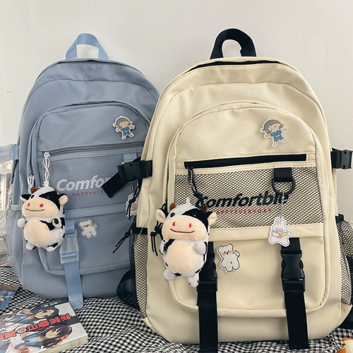 Вместительный и большой школьный рюкзак, брендовая японская сумка через плечо, в корейском стиле, подходит для студента