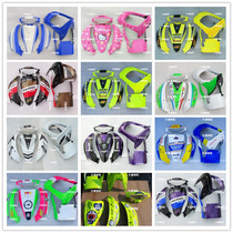 Motorcycle Fuxi 6-piece shell full set of country two countries three full car shell pull flower 100 125 Europe two Europe three