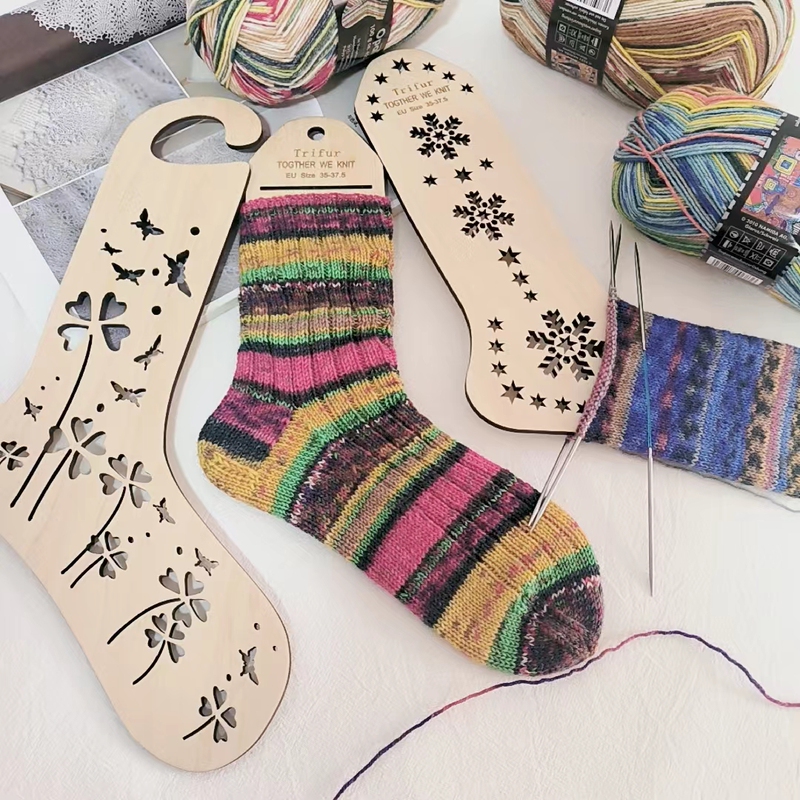 Sock Stretcher, Sock Shaper, Knitting Accessories, Synthetic Wooden Board with Pattern, Special Board for Knitting Socks Sock Stretcher, Sock Shaper, Knitting Accessories, Synthetic Wooden Board with Pattern, Special Board for Knitting Socks