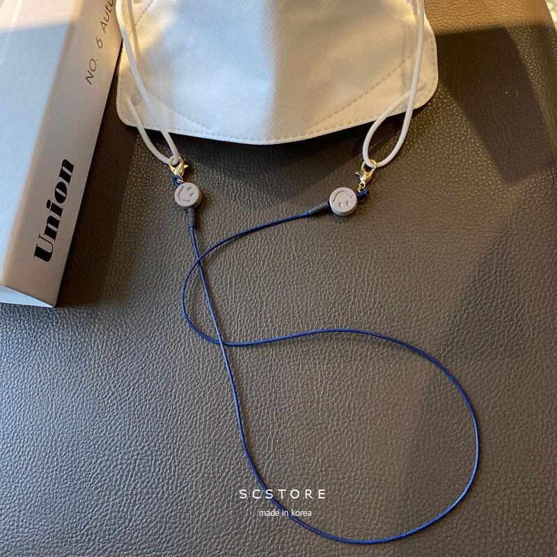 Mouth chain lanyard children's diy mask anti-lost rope anti-drop rope hanging neck glasses chain women's and men's pearl tide models ins