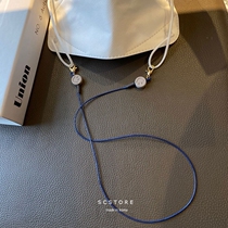 Mouth chain hanging rope children diy mask anti-lose rope anti-fall rope rope hanging neck glasses chain female mens pearl tide dins