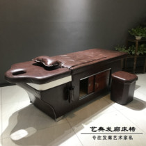  Luxury massage shampoo bed Automatic massage bed Multi-function barber shop automatic intelligent shampoo machine flushing bed