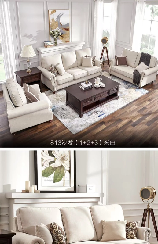 Bellis lụa Mỹ vải sofa căn hộ nhỏ đơn hổ ghế tam tấu đơn giản hiện đại nội thất phòng khách - Ghế sô pha