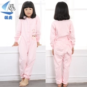 Bộ đồ ngủ cho bé Xiêm 2 Trẻ em 4 Mùa xuân và Mùa thu Cotton Dài tay Lớn bé trai và bé gái Kích thước lớn Cáp Nhĩ Tân 3-5 Năm 6-7