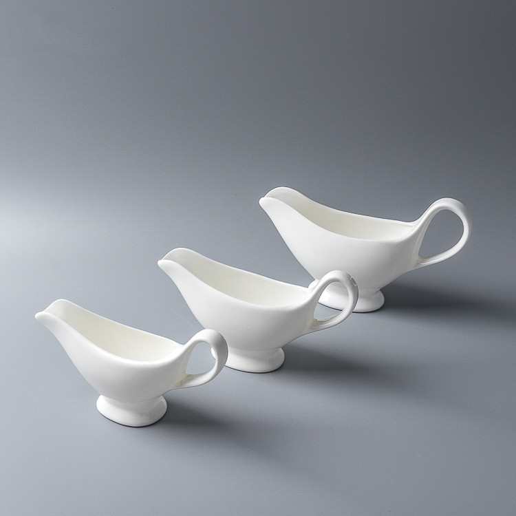Steak Juice Bucket White Sauce Cup Ceramic Juice Boat Juice High-end Hotel Restaurant Ceramic Cutlery Sugar Jar-Taobao
