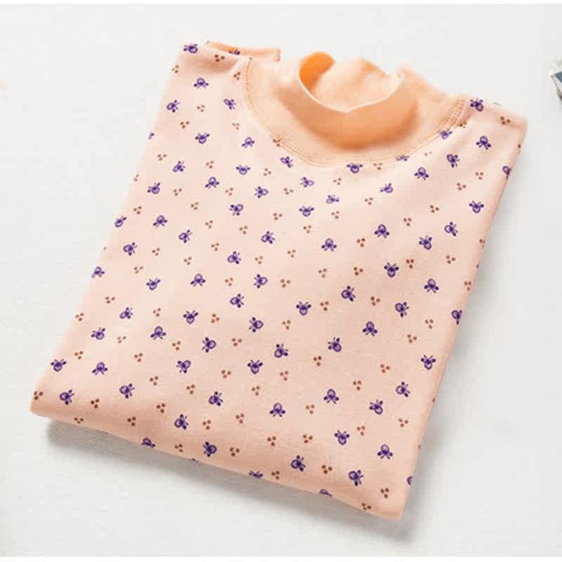 One-piece autumn coat women's pure cotton high-neck thermal top middle-aged and elderly mother's cotton sweater inner sweater shirt winter