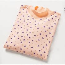 Single autumn coat womens cotton high collar warm top middle-aged and elderly mother cotton sweater bottom line shirt winter