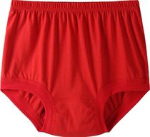 Middle-aged and elderly red panties female year of life pants big red mom granny briefs cotton large size