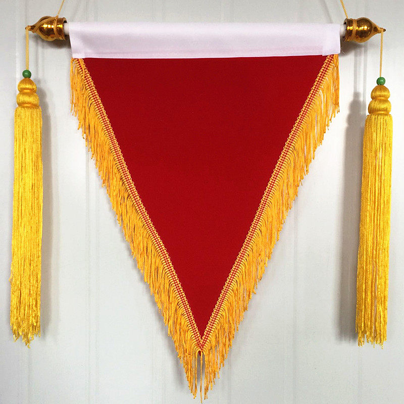 Jinbai wholesale 35x45cm flooring blank flag manufacturer wholesale flow red flag triangle