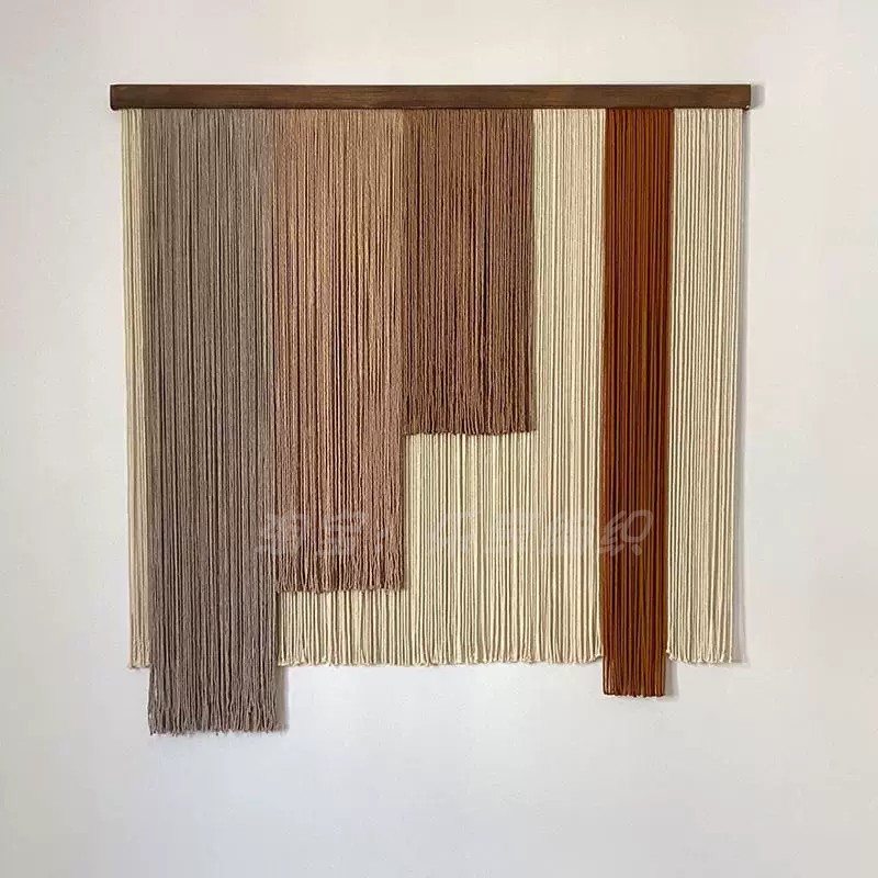 Wabi-Sabi Style Tapestry Living Room Decoration Hanging Cloth Background Wall Pendant B&B Bedroom Bedside Wall Hanging Bohemian