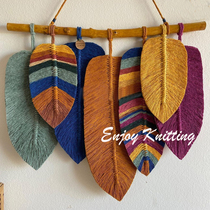 Soft decoration pendants on the walls of simple modern rooms leaf hand-woven tapestries entrance aisles corridor wall decorations